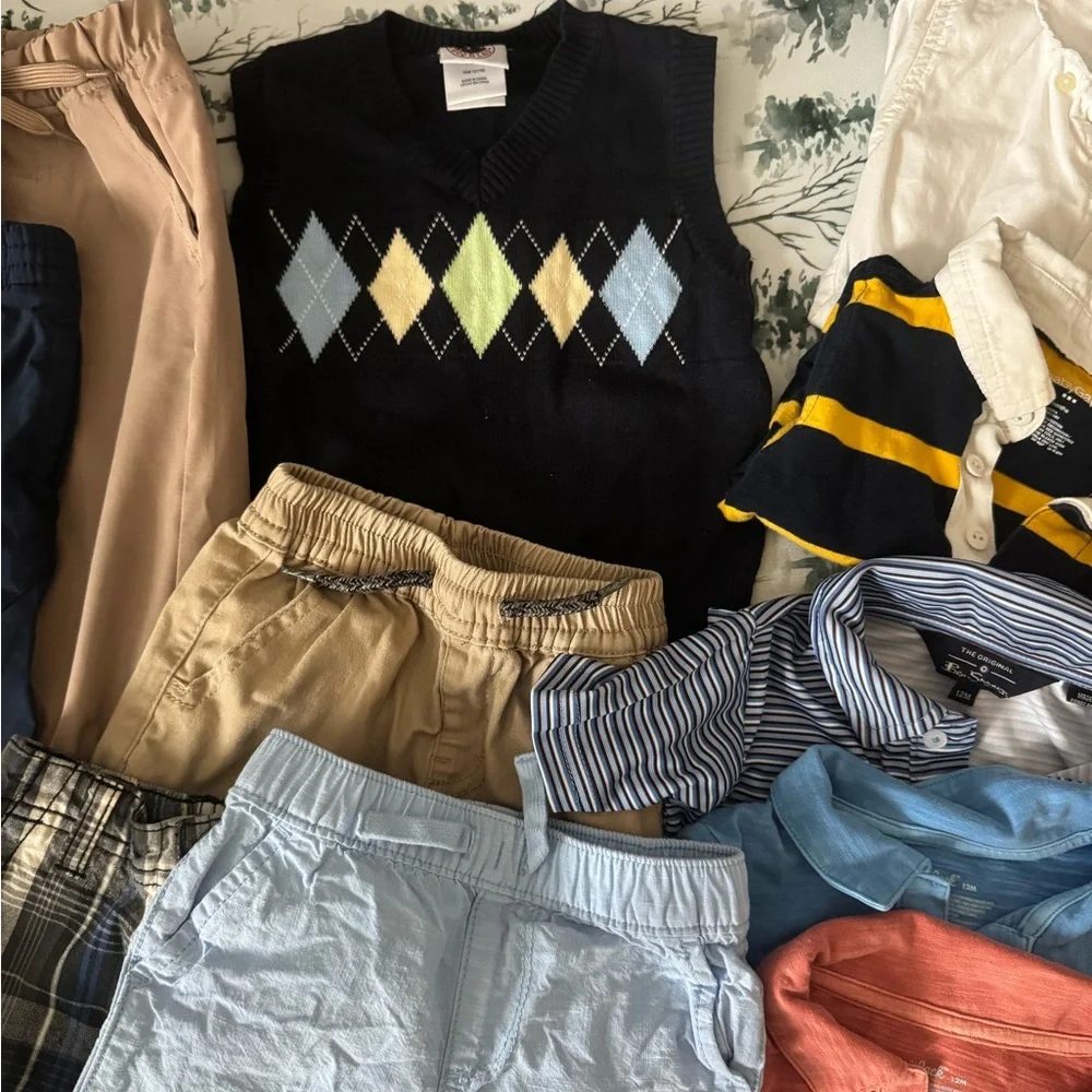 Baby Boy Preppy Clothing Bundle Prep Polos Argyle Rugby Golf Sz 12 Months - Picture 8 of 9
